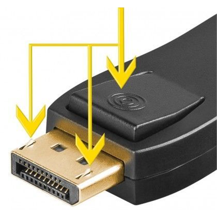 Goobay 51719 DisplayPort/HDMI™ adapter 1.1, gold-plated Goobay