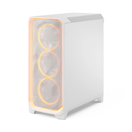 Fractal Design Meshify 3 Ambience Pro RGB White TG Clear PC-Gehäuse, Midi-Tower, E-ATX - weiß