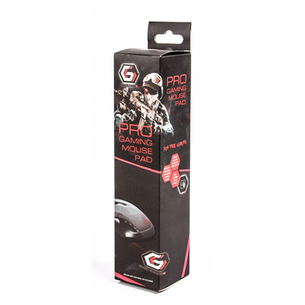 Gembird MP-GAMEPRO-M Gaming mouse pad PRO, Medium Mouse pad 250 x 350 x 3 mm Black/Red