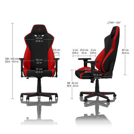 Nitro Concepts S300 Gaming Chair - Inferno Red