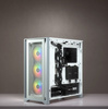 Corsair Tempered Glass Mid-Tower ATX Case iCUE 4000X RGB Side window, Mid-Tower, White, Power supply included No, Steel, Tempered Glass, Plastic