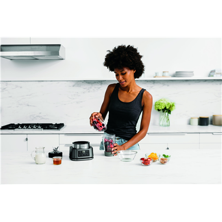 NINJA | Blender 2-in-1 with Smart Torque and Auto-iQ | CB100EU | Tabletop | 1100 W | Jar material Plastic | Jar capacity 0.7 L | Ice crushing | Silver