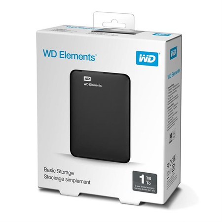 WD HDex 2.5" USB3 1TB Elements Portable black