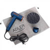 Adler Hair Dryer | AD 2271 SUPERSPEED | 1500 W | Number of temperature settings 6 | Ionic function | Diffuser nozzle | Blue