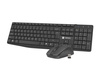 Zestaw bezprzewodowy klawiatura i mysz Natec Squid czarny