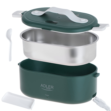 Adler | Electric lunch box with thermal bag | AD 4522 | 0.8 L | Plastic/Stainless steel | Green | Lid included