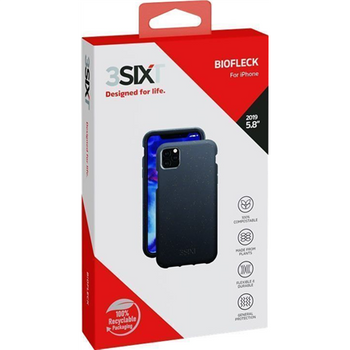 3SIXT Red BioFleck Case (3S-1621) Back protection, Apple, iPhone 11 Pro, Plant materials, Anthracite