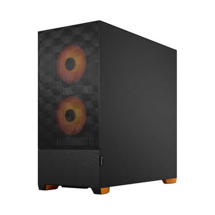 Fractal Design Pop Air RGB Side window Orange Core TG Clear Tint ATX, mATX, Mini ITX Power supply included No