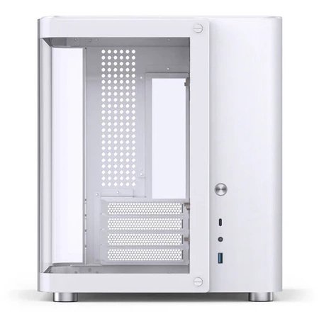 Jonsbo TK-1 2.0 Micro-ATX Gehäuse, Tempered Glass - weiß