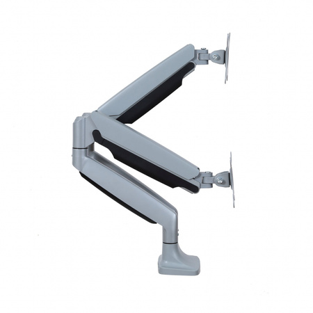 UCHWYT BIURKOWY GAZOWY DO 2 MONITORÓW LED/LCD 17-35" L-36HD ART  1-15kg 1xUSB-A 1xUSB-C 3.0 HEAVY DUTY