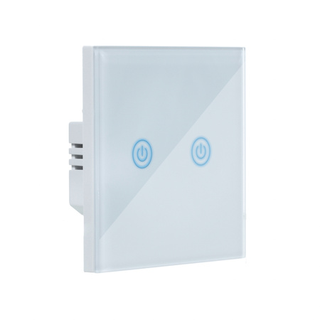 SMART WYŁĄCZNIK ŚWIATŁA ZIGBEE 3.0 podwójny biały ART oem