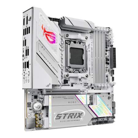 Asus ROG STRIX B850-G GAMING WIFI | Processor family AMD | Processor socket AM5 | DDR5 | Supported hard disk drive interfaces SATA, M.2 | Number of SATA connectors 2