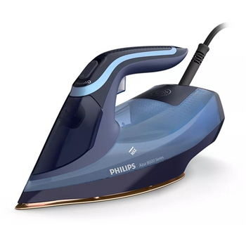 Philips DST8020/20 Azur 8000 Series Steam Iron, 3000 W, Water tank capacity 300 ml, Continuous steam 55 g/min,  Light blue