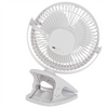 Adler Rechargeable Clip-on Desk Fan | AD 7342 | Table Fan | White | Diameter 15.5 cm | Number of speeds 3 | Oscillation | 5 W