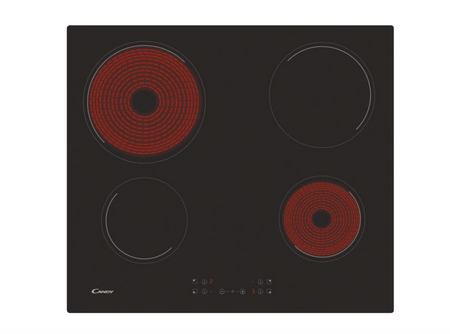 Candy | Hob | CH64CCB/4U2 | Vitroceramic | Number of burners/cooking zones 4 | Touch | Black