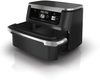 NINJA | Double Air Fryer | AF500EU Foodi FlexDrawer | Power 2470 W | Capacity 10.4 L | Black