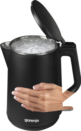 Gorenje Kettle K15DWBK Electric 2200 W 1.5 L Stainless steel 360° rotational base Black