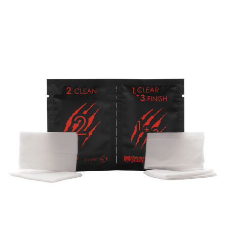 Thermal Grizzly Reinigungstücher für CPUs - 10 Stk.