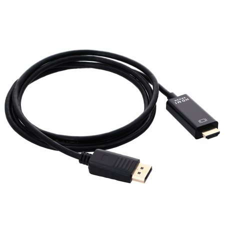 Kabel DISPLAY PORT do HDMI 1,8M DP DisplayPort 4K