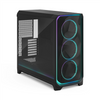 Fractal Design Meshify 3 XL Ambience Pro RGB PC Gehäuse - Big-Tower, E-ATX, Tempered Glass - schwarz
