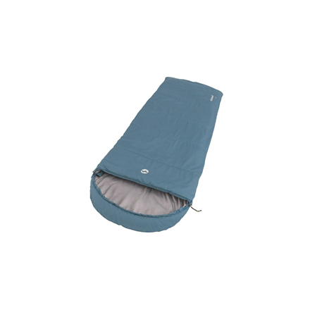 Outwell Campion, Sleeping Bag,  215 x 80 cm, 2 way open - auto lock, L-shape, Ocean Blue