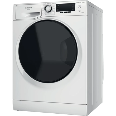 Hotpoint Washing Machine With Dryer NDD 11725 DA EE Energy efficiency class E Front loading Washing capacity 11 kg 1551 RPM Depth 61 cm Width 60 cm Display LCD Drying system Drying capacity 7 kg Steam function White