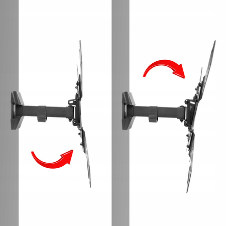 UCHWYT TV 55" OBROTOWY UCHYLNY WIESZAK ŚCIENNY LCD