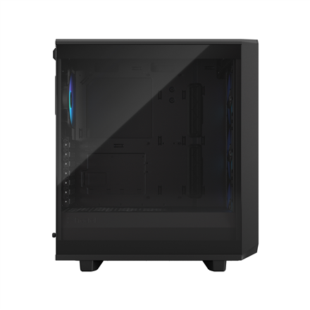 Fractal Design Meshify 2 Compact Lite RGB Side window Black TG Light Mid-Tower Power supply included No