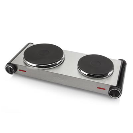 Tristar Free standing table hob KP-6248 Number of burners/cooking zones 2 Stainless Steel/Black Electric