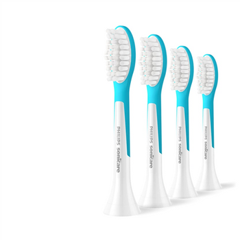 Philips Replacement brush heads | HX6044/90 Sonicare For Kids7+ | Heads | For kids | Number of brush heads included 4 | White/Blue