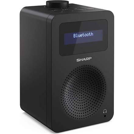 Sharp DR-430(BK) Digital Radio, FM/DAB/DAB+, Bluetooth 5.0, Midnight Black Sharp Digital Radio DR-430(BK) Midnight Black Headphone out Bluetooth FM radio
