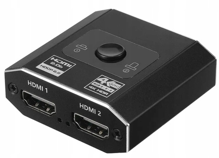 SWITCH HDMI 2.0 2x1 SPLITTER 1x2 4K60Hz ROZDZIELAC