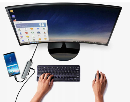 HUB USB-C ADAPTER HDMI USB 3.0 PD MacBook M1 4w1