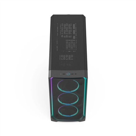 Fractal Design Meshify 3 XL Ambience Pro RGB PC Gehäuse - Big-Tower, E-ATX, Tempered Glass - schwarz