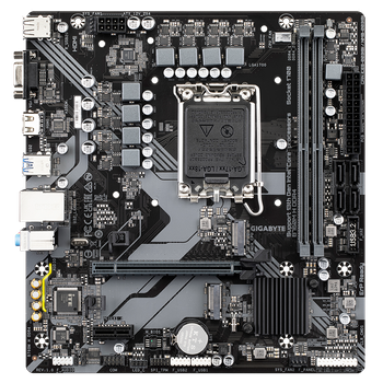 GIGABYTE B760M H DDR4, Intel B760 Mainboard, Sockel 1700, DDR4