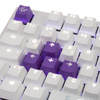 Ducky One 2 White Edition PBT Gaming Keyboard, MX-Red, White LED - White