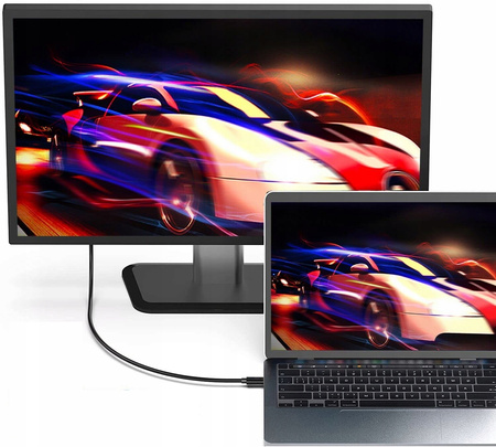 Kabel USB C do Displayport 4K MacBook Thunderbolt