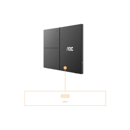 AOC 16T3EA | 16 " | IPS | FHD | 16:9 | 60 Hz | 4 ms | 1920 x 1080 pixels | 250 cd/m² | Black