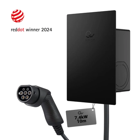 Zielona Stacja Ładowania Wallbox 2 Pro Max 11kW Gniazdo  2 Pro Max 7,4kW 10m