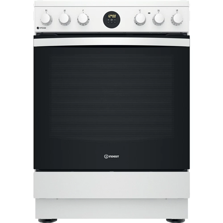 INDESIT Cooker IS67V8CHW/E	 Hob type Vitroceramic, Oven type Electric, White, Width 60 cm, Grilling, 69 L, Depth 60 cm