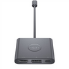 Dell Adapter USB-C to HDMI/DP with Power Pass-Through Black 0.18 m