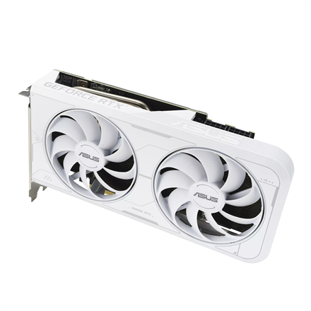 Asus DUAL-RTX3060TI-O8GD6X-WHITE NVIDIA, 8 GB, GeForce RTX 3060 TI, GDDR6X, PCI Express 4.0, HDMI ports quantity 1, Memory clock speed 19000 MHz