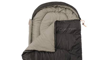 Easy Camp Cosmos Black L, Sleeping Bag, 210 x 75 x 50 cm,  Two-way open, Black