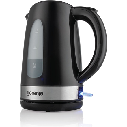 Gorenje Kettle K17BK Standard 2200 W 1.7 L  Plastic/ metal 360° rotational base Black