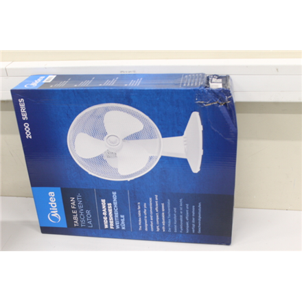 SALE OUT. Midea FT40-21M Table Fan, Diameter 40 cm, White | Midea | FT40-21M | Table Fan | DAMAGED PACKAGING | White | Diameter 40 cm | Number of speeds 3 | Oscillation | 25 W | No