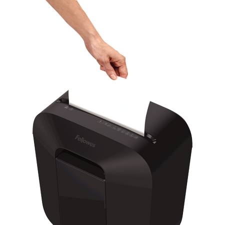 Fellowes Powershred LX25M Black 11.5 L Credit cards shredding Mini-Cut Shredder Paper handling standard/output 6 sheets per pass Warranty 24 month(s)