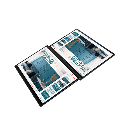 Asus Zenbook Duo UX8406CA-PZ068X | Basalt Gray | 14 " | OLED | Touchscreen | 3K | 2880 x 1800 pixels | Glossy | Intel Core Ultra 9 | 285H | 32 GB | LPDDR5X | Solid-state drive capacity 2000 GB | Intel Arc Graphics | Windows 11 Pro | 802.11be | Bluetooth v