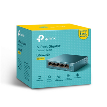 TP-LINK LS105G LiteWave 5-Port Gigabit Desktop Switch