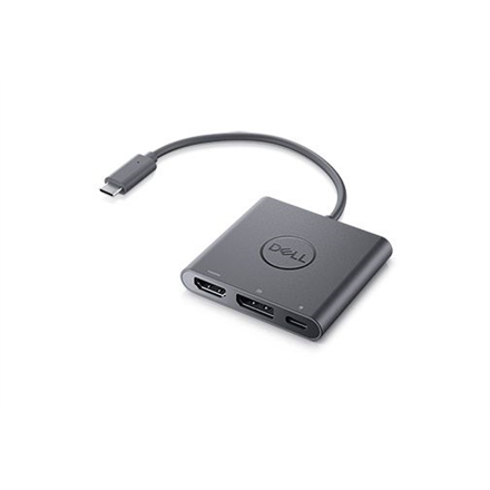 Dell Adapter USB-C to HDMI/DP with Power Pass-Through Black 0.18 m