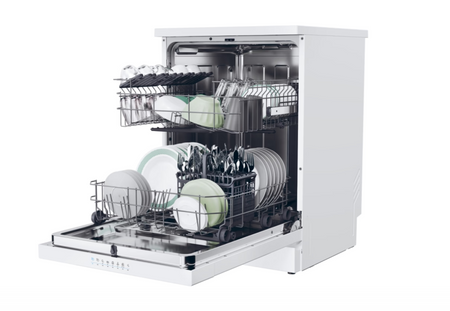 Candy Dishwasher | CF 3C7F0W | Free standing | Width 60 cm | Number of place settings 13 | Number of programs 8 | Energy efficiency class C | Display | White